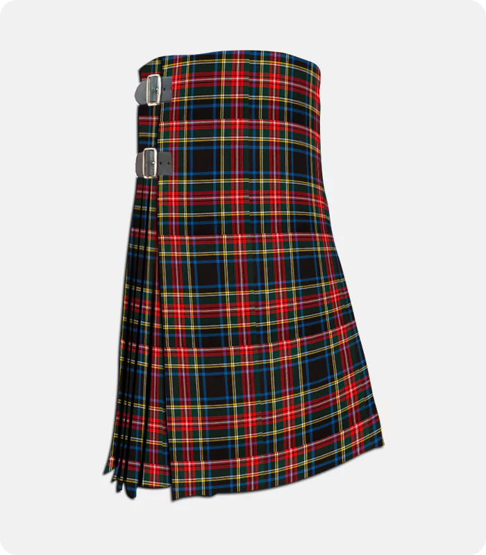 Stewart Black Modern Tartan Kilt main image 1